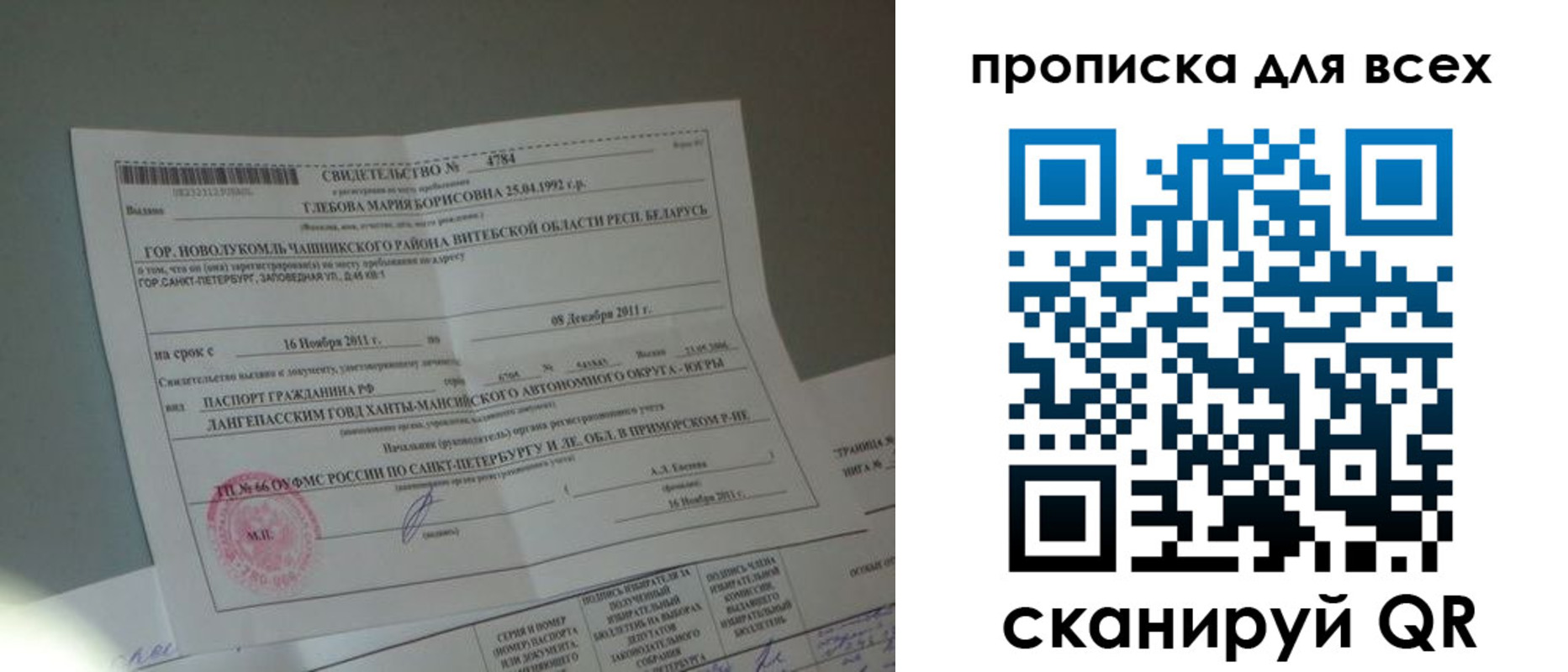 временная регистрация для всех в Похвистнево